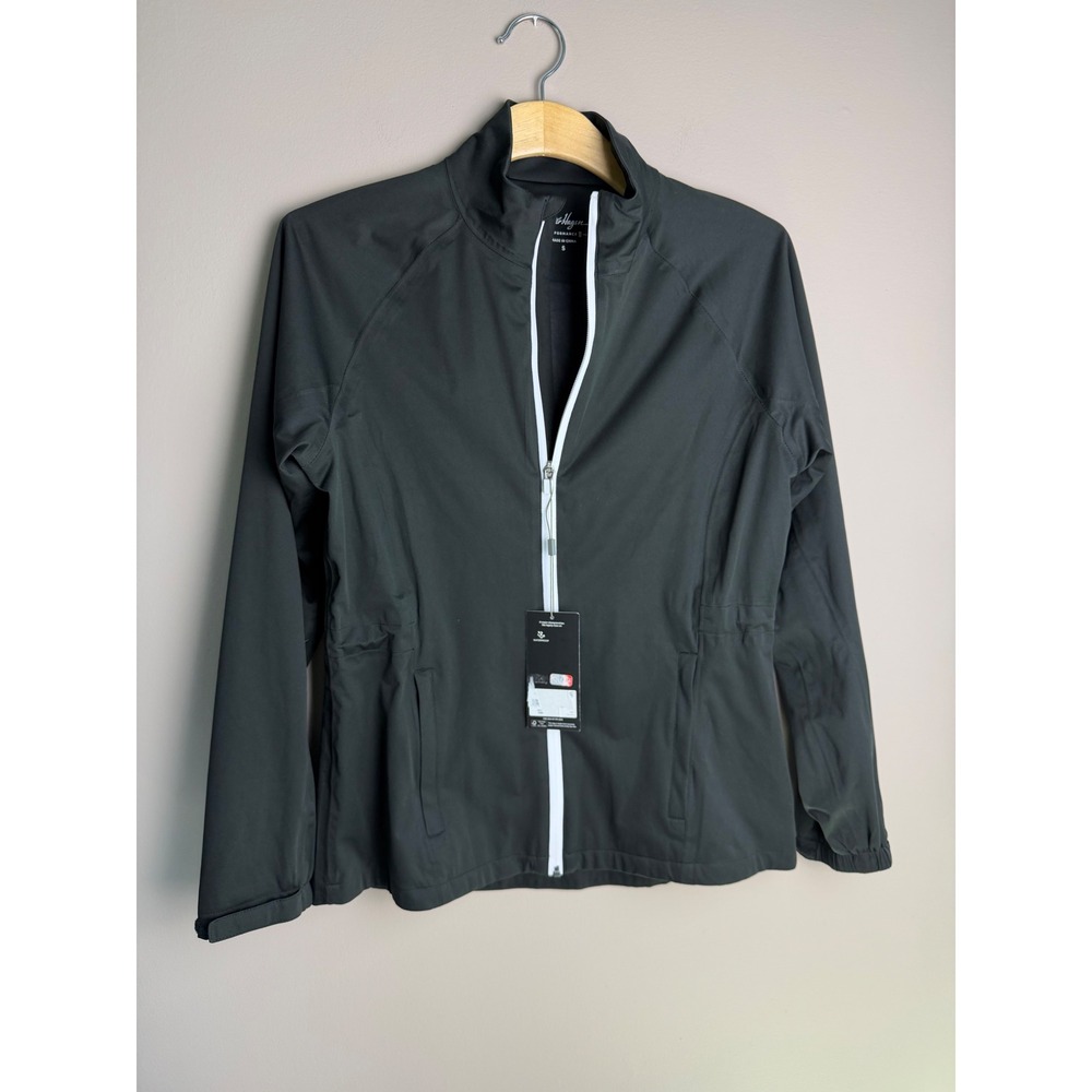 Walter Hagen Performance 11 Womens Golf Jacket Full Zip Grey Black Small NWT